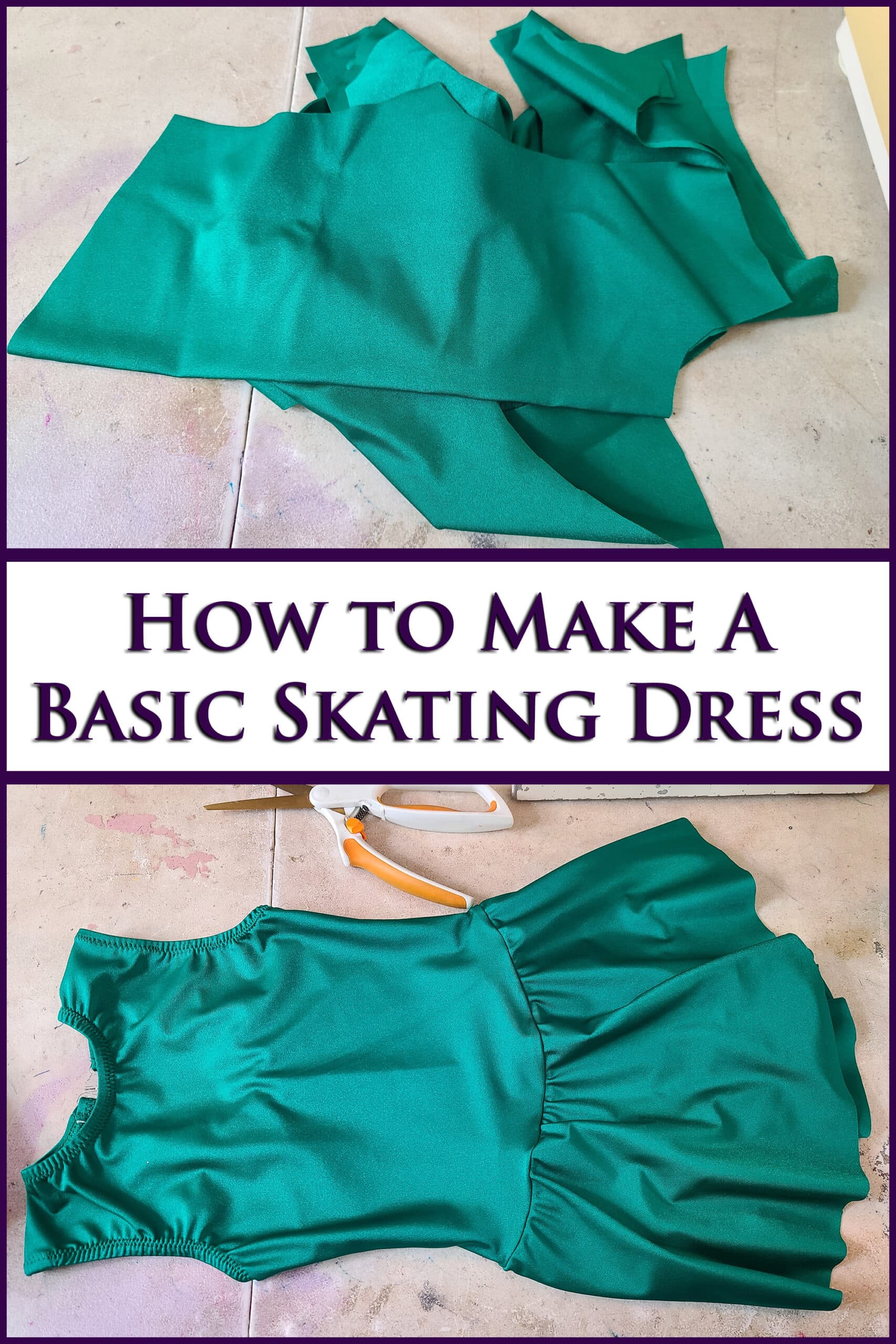 How to Make a Basic Ice Skating Dress [Figure Skating] - Spandex Simplified