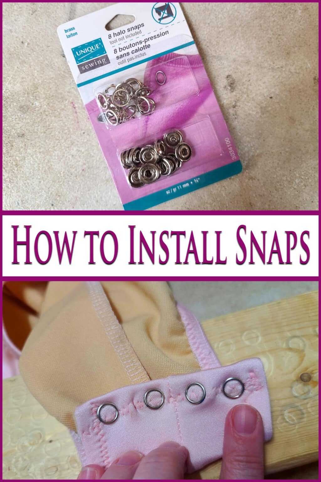 How to Install Snaps in Spandex [Ring Snaps & Solid Snaps] Spandex