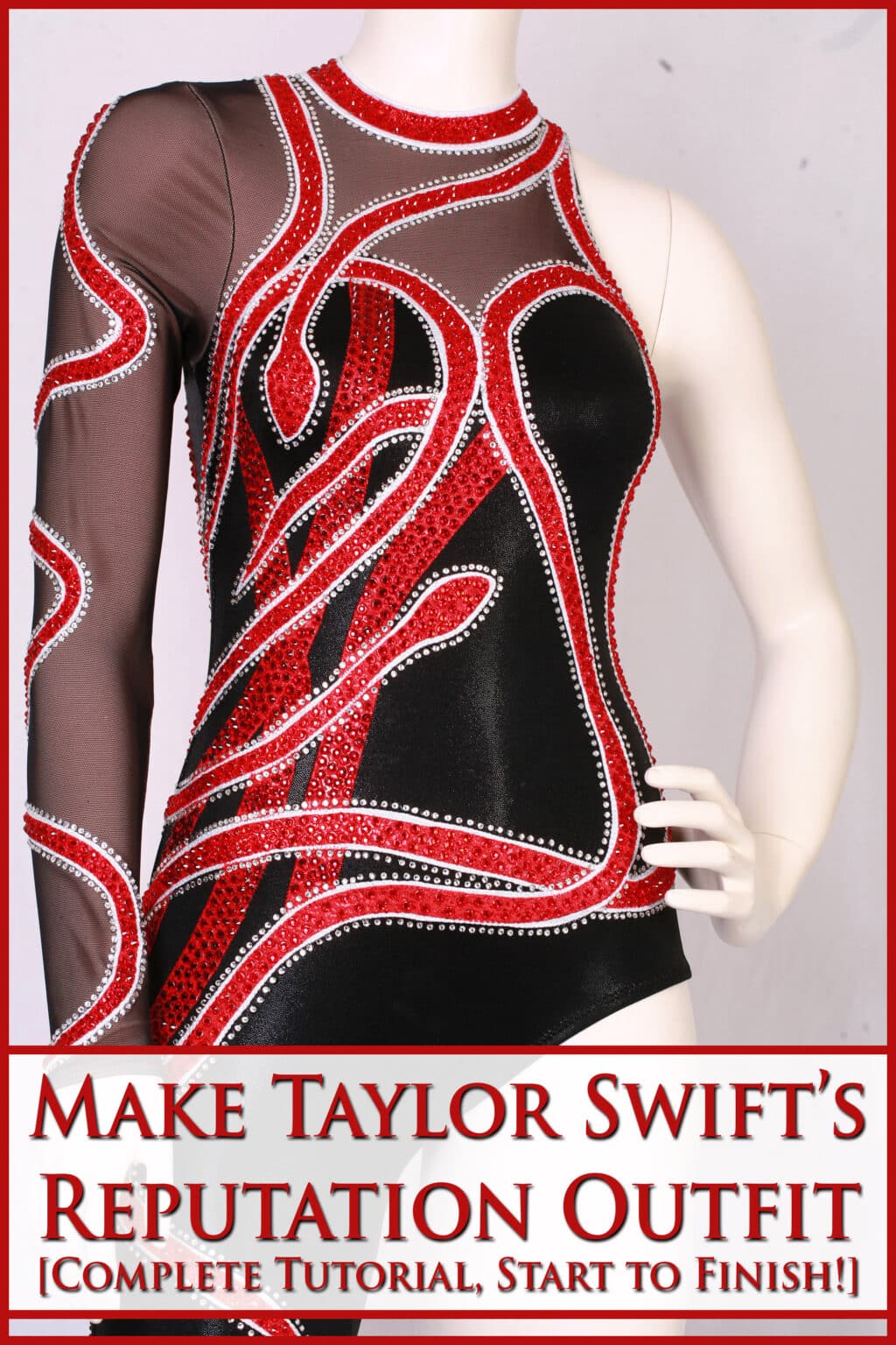 DIY Taylor Swift Reputation Outfit Tutorial [Snakes Bodysuit] - Spandex ...